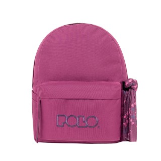 Polo Original Scarf Σακίδιο Σχολική Τσάντα Πλάτης Γυμνασίου - Λυκείου Μωβ 9-01-135-4749