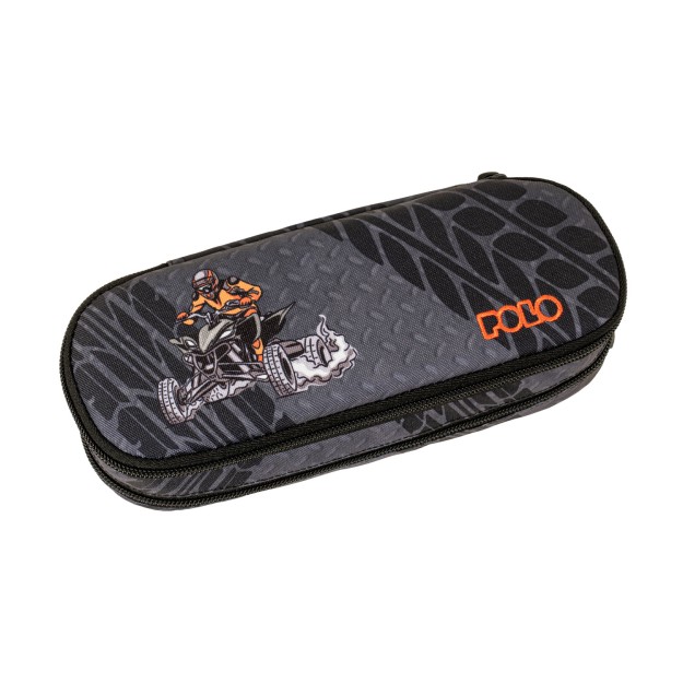 Polo Fusion Κασετίνα Διπλή Υφασμάτινη Μαύρη 9-37-077-8431