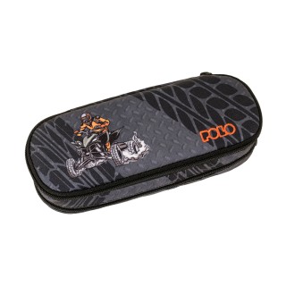 Polo Fusion Κασετίνα Διπλή Υφασμάτινη Μαύρη 9-37-077-8431