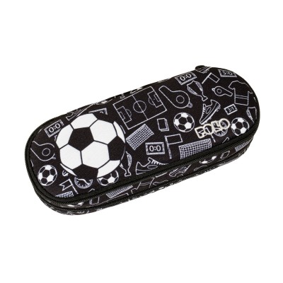 Polo Fusion Κασετίνα Διπλή Υφασμάτινη Μαύρη 9-37-077-8432