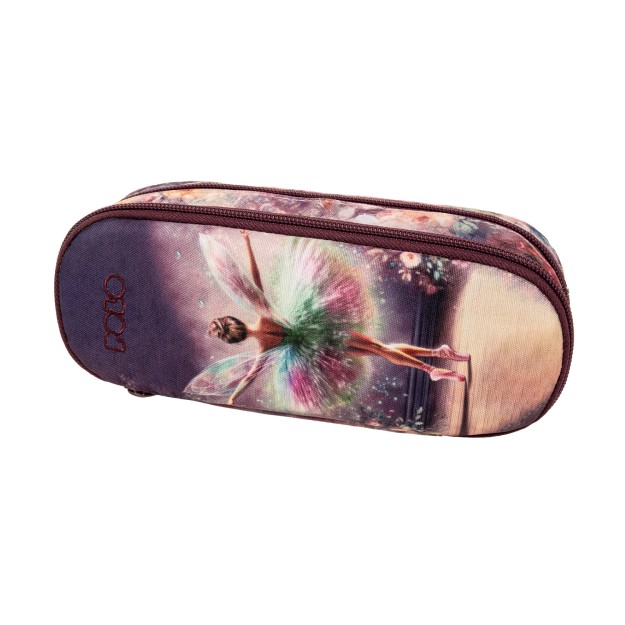 Polo Fusion Κασετίνα Διπλή Υφασμάτινη Ροζ 9-37-077-8434