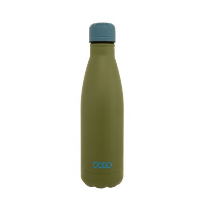 Polo Dos Μπουκάλι Θερμός από Ανοξείδωτο Ατσάλι Χακί 500ml 9-49-004-6558