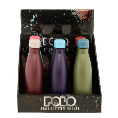 Polo Dos Μπουκάλι Θερμός από Ανοξείδωτο Ατσάλι Μπλε 500ml 9-49-004-4859