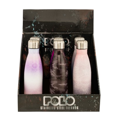 Polo Degr Μπουκάλι Θερμός από Ανοξείδωτο Ατσάλι Ροζ 500ml 9-49-004-8412