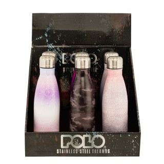 Polo Degr Μπουκάλι Θερμός από Ανοξείδωτο Ατσάλι Μαύρο 500ml 9-49-004-8417