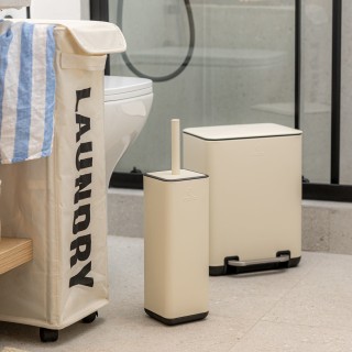 ESTIA ΠΙΓΚΑΛ CUBIC ΜΕΤΑΛΛΙΚΟ ΜΕ ΠΛΑΣΤΙΚΟ ΔΟΧΕΙΟ 25cm IVORY