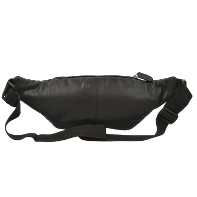 Daston 008 Ανδρικό Δερμάτινο Τσαντάκι Μέσης Μαύρο