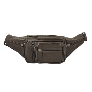 Daston 008 Ανδρικό Δερμάτινο Τσαντάκι Μέσης Καφέ