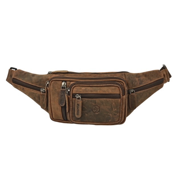 Daston 008 Ανδρικό Δερμάτινο Τσαντάκι Μέσης Hunter