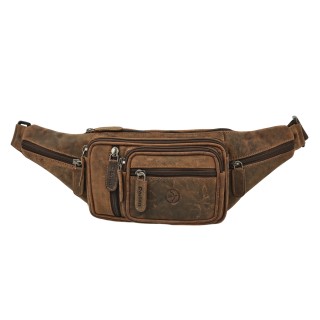 Daston 008 Ανδρικό Δερμάτινο Τσαντάκι Μέσης Hunter