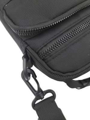 Old Man 155 Υφασμάτινο Ανδρικό Τσαντάκι Ώμου Μαύρο