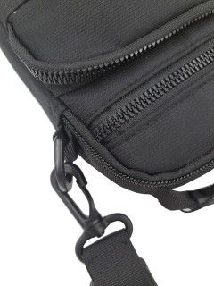 Old Man 155 Υφασμάτινο Ανδρικό Τσαντάκι Ώμου Μαύρο