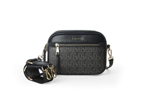 Lavor 1-901 Γυναικεία Τσάντα Χιαστί Μαύρη