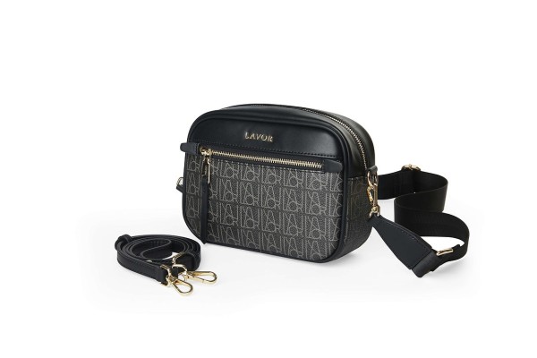 Lavor 1-901 Γυναικεία Τσάντα Χιαστί Μαύρη