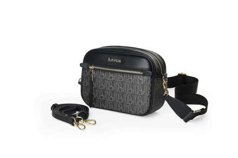 Lavor 1-901 Γυναικεία Τσάντα Χιαστί Μαύρη