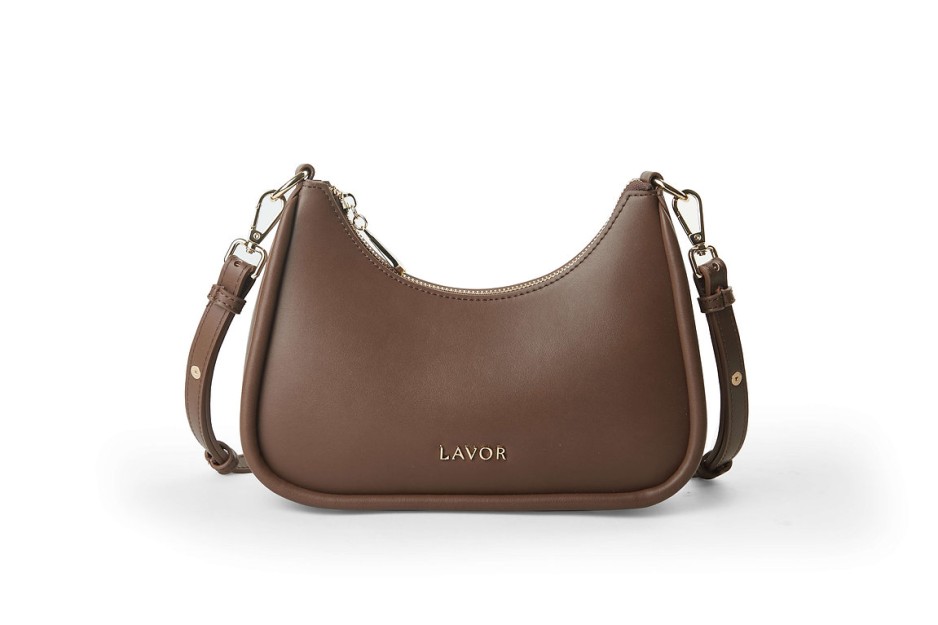 Lavor 1-903 Γυναικεία Τσάντα Χιαστί/Ώμου Καφέ