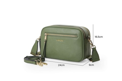 Lavor 1-905 Γυναικεία Τσάντα Χιαστί Λαδί