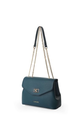 Lavor 1-907 Γυναικεία Τσάντα Ώμου/Χιαστί Τρικουάζ