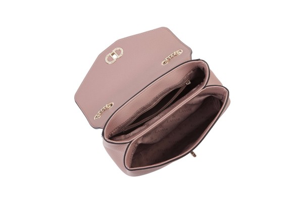 Lavor 1-907 Γυναικεία Τσάντα Ώμου/Χιαστί Ροζ