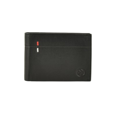 Daston 097 Ανδρικό Δερμάτινο Πορτοφόλι Μαύρο