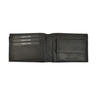 Daston 097 Ανδρικό Δερμάτινο Πορτοφόλι Μαύρο