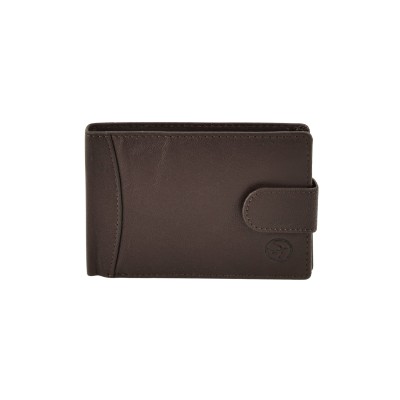 Daston 048 Ανδρικό Δερμάτινο Πορτοφόλι Καφέ