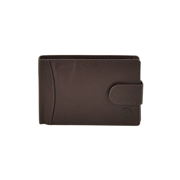 Daston 048 Ανδρικό Δερμάτινο Πορτοφόλι Καφέ