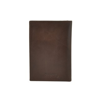 Daston 093 Δερμάτινη Θήκη Διαβατηρίου/ Εγγράφων Ταξιδίου Καφέ
