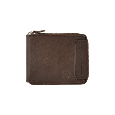 Daston 094 Δερμάτινο Ανδρικό Πορτοφόλι με RFID Καφέ