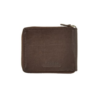 Daston 094 Δερμάτινο Ανδρικό Πορτοφόλι με RFID Καφέ