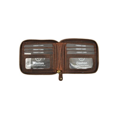Daston 094 Δερμάτινο Ανδρικό Πορτοφόλι με RFID Hunter