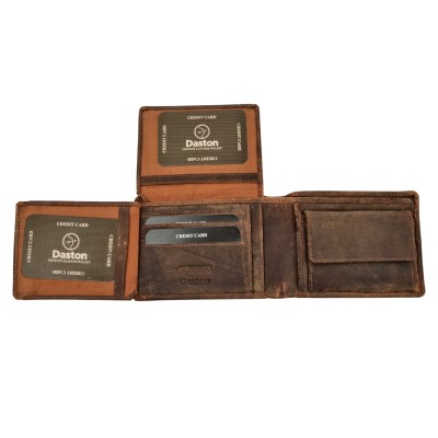 Daston 059 Ανδρικό Δερμάτινο Πορτοφόλι Hunter