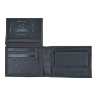 Daston 058 Ανδρικό Δερμάτινο Πορτοφόλι Μπλε