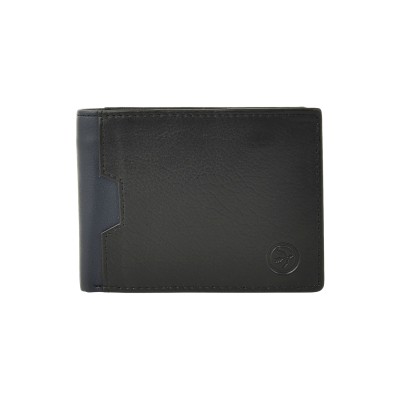 Daston 114 Ανδρικό Δερμάτινο Πορτοφόλι Μπλε/Μαύρο