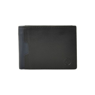 Daston 114 Ανδρικό Δερμάτινο Πορτοφόλι Μπλε/Μαύρο