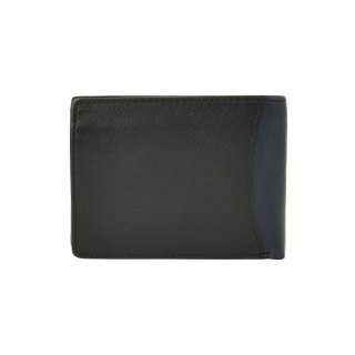 Daston 114 Ανδρικό Δερμάτινο Πορτοφόλι Μπλε/Μαύρο