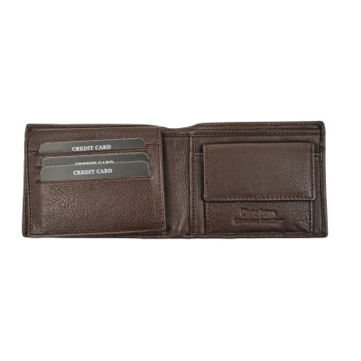 Daston 113 Ανδρικό Δερμάτινο Πορτοφόλι Καφέ