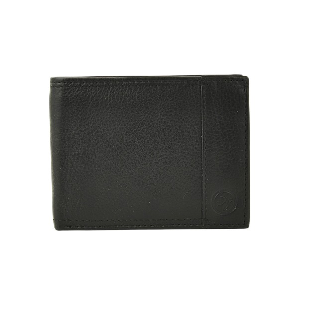 Daston 110 Ανδρικό Δερμάτινο Πορτοφόλι Μαύρο