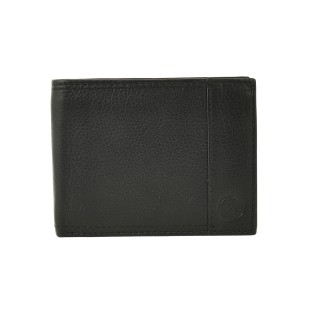 Daston 110 Ανδρικό Δερμάτινο Πορτοφόλι Μαύρο