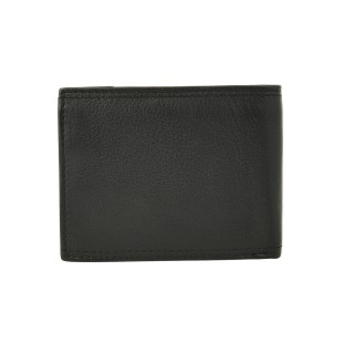Daston 110 Ανδρικό Δερμάτινο Πορτοφόλι Μαύρο