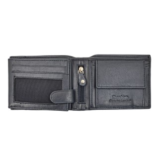 Daston 110 Ανδρικό Δερμάτινο Πορτοφόλι Μπλε