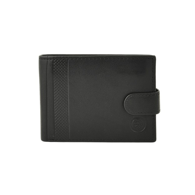 Daston 116 Ανδρικό Δερμάτινο Πορτοφόλι Μαύρο