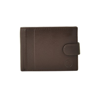 Daston 116 Ανδρικό Δερμάτινο Πορτοφόλι Καφέ