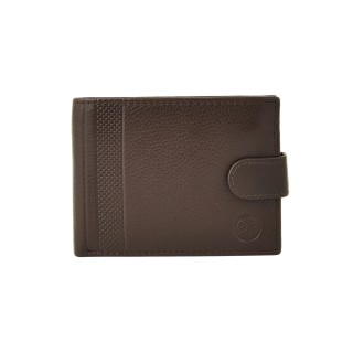 Daston 116 Ανδρικό Δερμάτινο Πορτοφόλι Καφέ