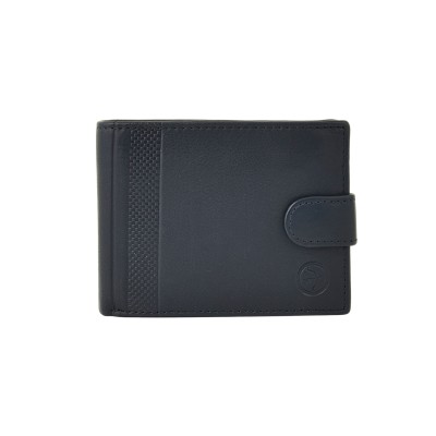 Daston 116 Ανδρικό Δερμάτινο Πορτοφόλι Μπλε