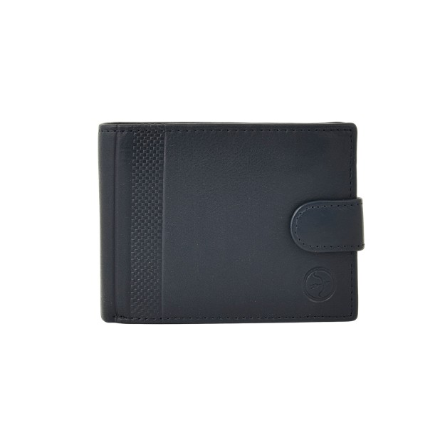 Daston 116 Ανδρικό Δερμάτινο Πορτοφόλι Μπλε