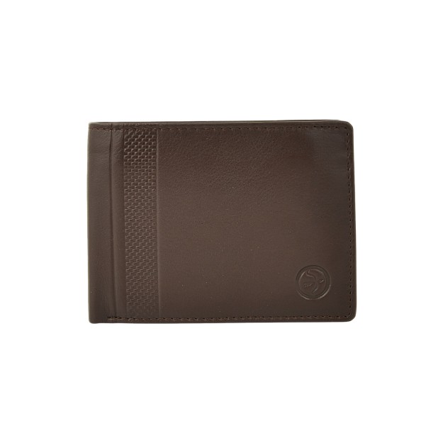 Daston 112 Ανδρικό Δερμάτινο Πορτοφόλι Καφέ