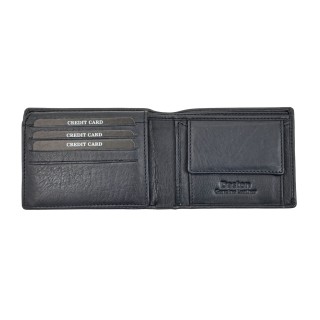 Daston 112 Ανδρικό Δερμάτινο Πορτοφόλι Μπλε