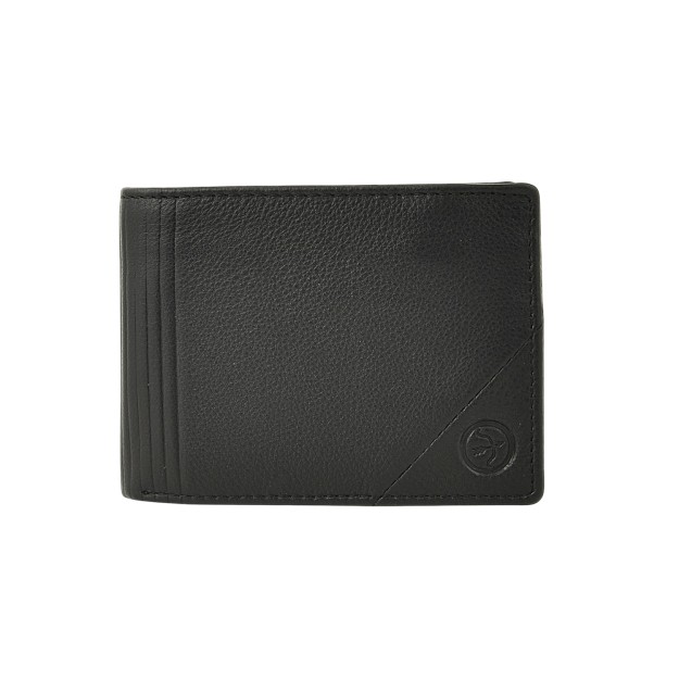 Daston 111 Ανδρικό Δερμάτινο Πορτοφόλι Μαύρο