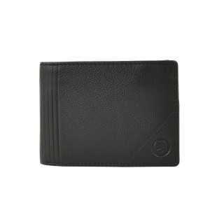 Daston 111 Ανδρικό Δερμάτινο Πορτοφόλι Μαύρο